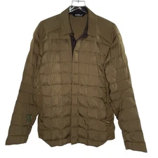 Arc'Teryx M Mens Rico Shacket Jacket Puffer Brown Snap Button Gorpcore *flaw