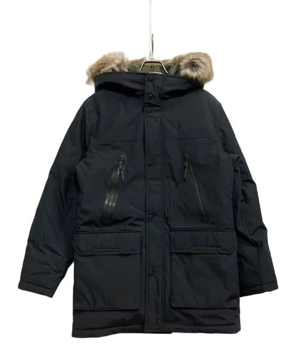 Michael Kors Faux Fur Hooded Puffer Jacket Men's Size XS Black Excellent video thumbnail