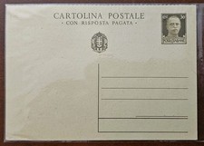 Intero Postale Biglietto Con Risposta Pagata Da C 30 Non Viaggiata Emanuele III 