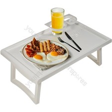 Image of Aidapt Folding Bed Tray Table with Accessory Holders