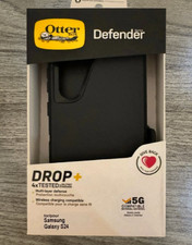 New OtterBox Defender Series Case  Holster For Samsung Galaxy S24 Black-US SHIP