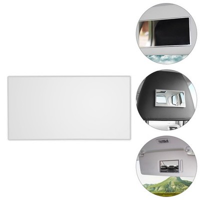 Vanity Mirror Stainless Steel Car Cosmetic Mirror Self Adhesive for Car Interior