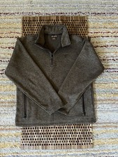 Ariat 1/4 Zip Fleece Pullover Sweater Brown Men's Size Medium M