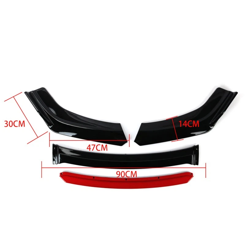 AU Glossy Front Bumper Lip Spoiler Splitter For Mini Cooper R53 R56 R58 R60 F56 - image 3 of 4