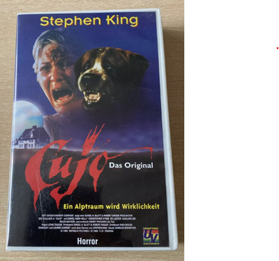 Cujo VHS Lewis Teague Dee Wallace, Danny Pintauro, Daniel Hugh Kelly