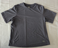 REI Co-op Women s Large Gray ShadeFactor 50 Short Sleeve Hiking Shirt