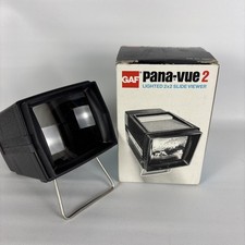 GAF Pana-Vue 2 Lighted Slide Viewer Exc Condition Tested Works Batt Not Inc. Box