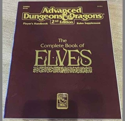 TSR AD&D 2nd Edition Book of Elves Softcover Zustand sehr gut
