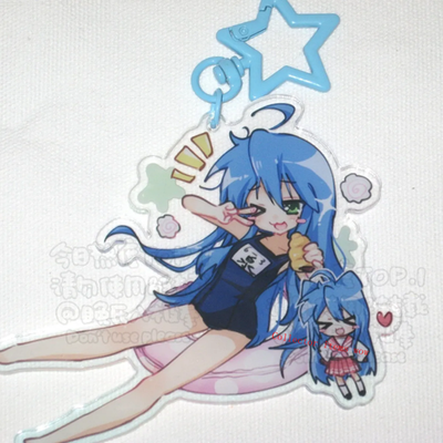 Lucky Star Konata Izumi 10cm Acrylic Standing Figure Pendant