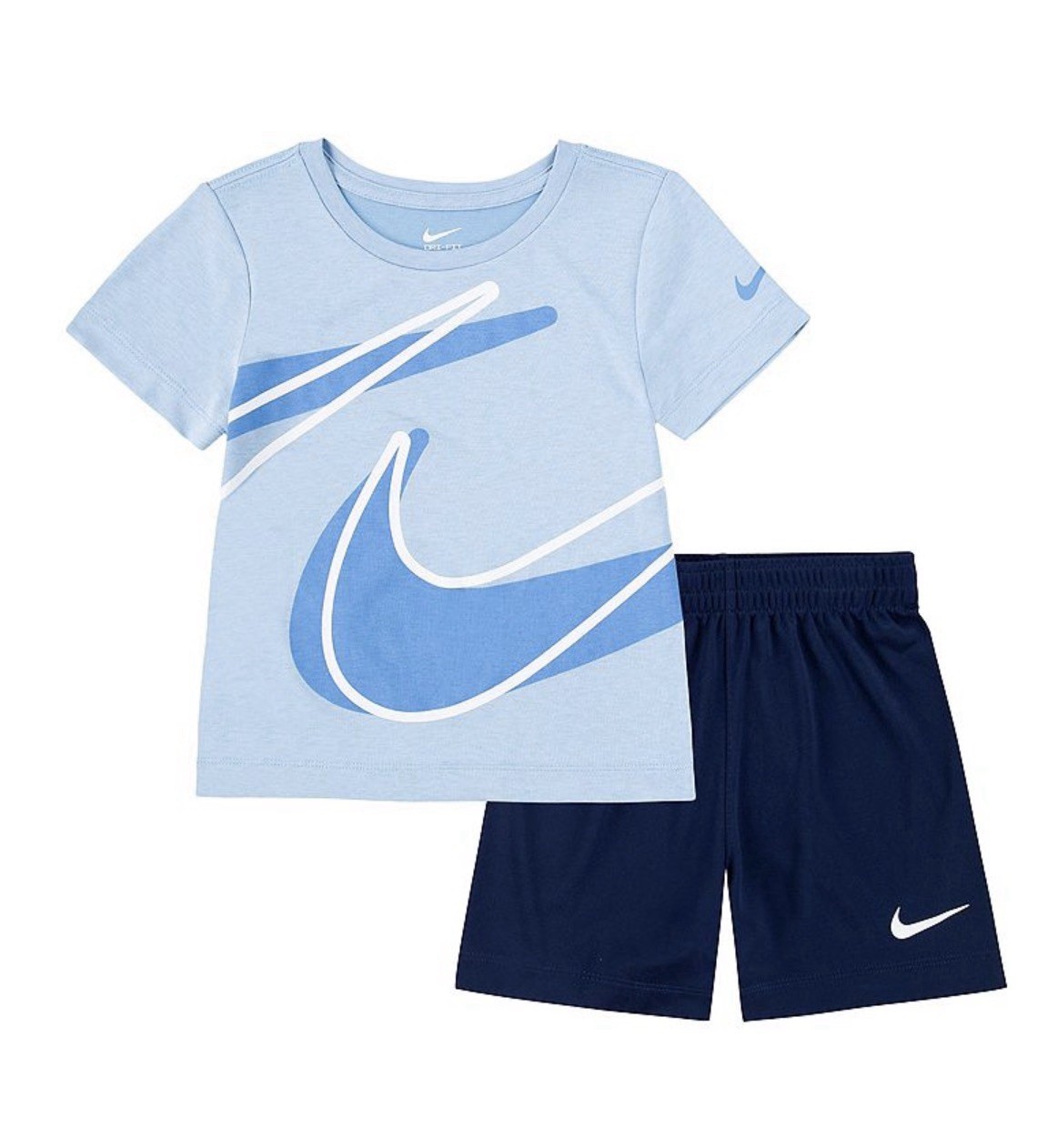Toddler Boy 2T Nike Dri-Fit Shirt & Short 2 Piece Set Swoosh Blue