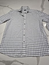 Tom Ford White Long Sleeve Collard Dress Shirt Size 41/16 Made In Switzerland