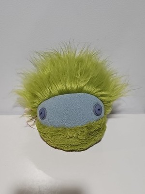 Mimbleball Plush Therapy Ball Green Blue Button Eyes GABE 5  Toy
