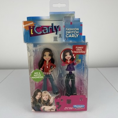 iCarly Fashion Switch Carly Shay Figur - Playmates 2009 - Nickelodeon 2000 s