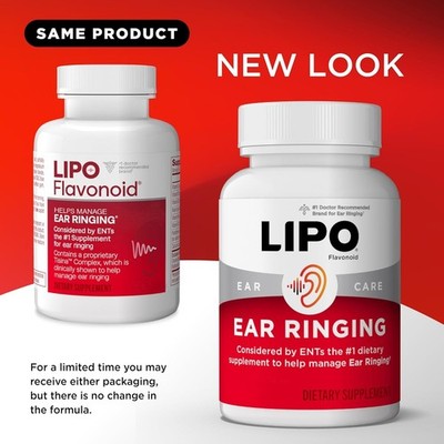 Lipo Flavonoid Ear Ringing - Doctor-Recommended for Ringing Ears   500C