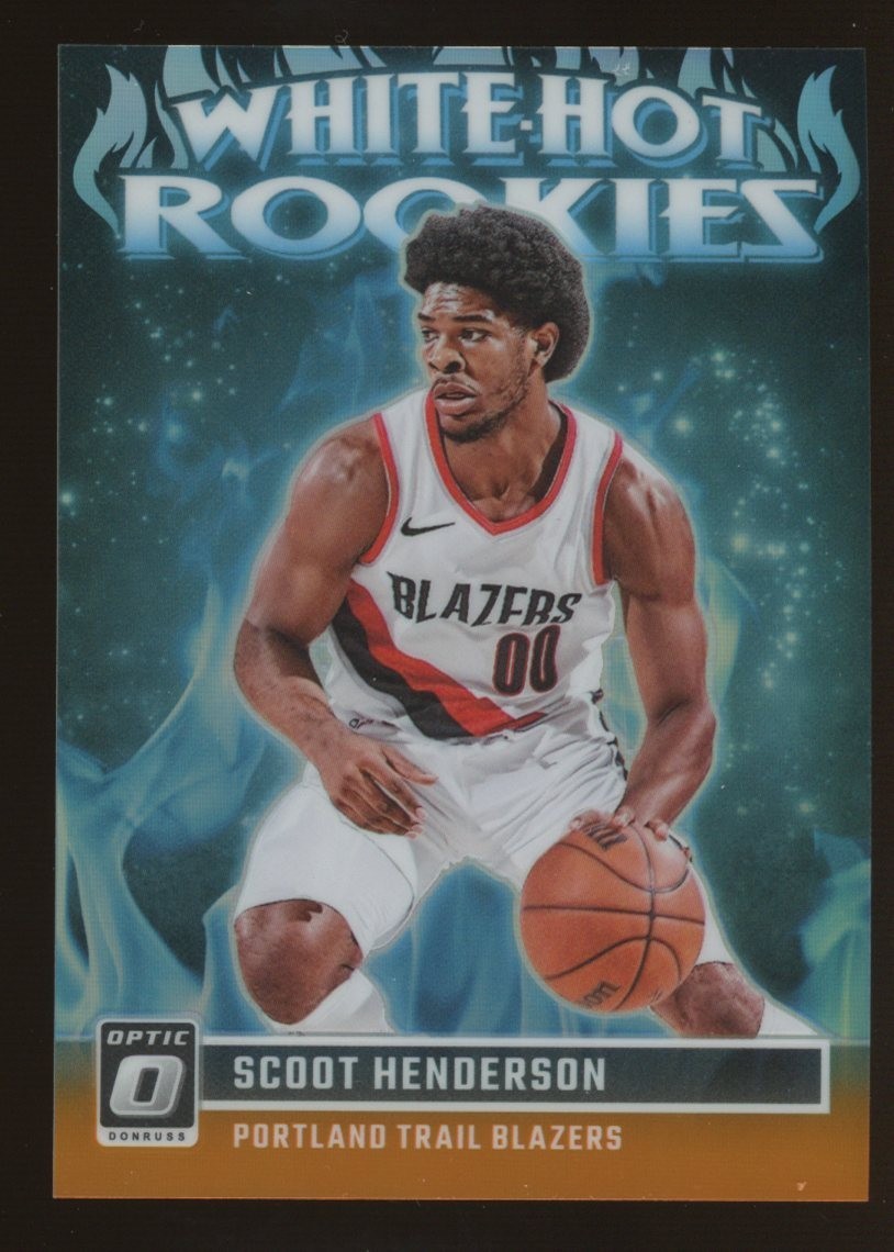 2023-24 Donruss Optic White Hot Rookies Orange #15 Scoot Henderson RC 37/39