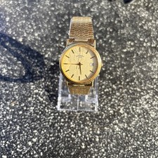 Vintage Rotary Men's Gold-toned Dress Watch New Battery