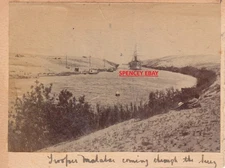 HMS Malabar Troopship in THE Suez Canal Egypt ORIGINAL Old Photograph circa 1895