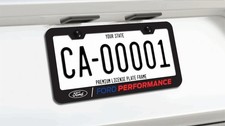 Mustang F150 Raptor Ford Performance License Plate Frame - Black Premium Metal