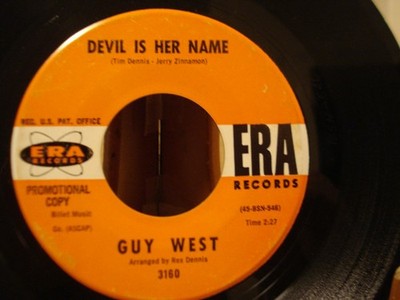 Guy West - Exit Loneliness Enter Love - Used Vinyl Record 7 - Promo - G8100z