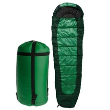 Summit Mummy Style Sleeping Bag Double Layer 350GSM Green