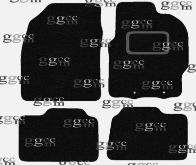 FITS TOYOTA AYGO X 2022 & ONWARDS TAILORED BLACK CARPET CAR FLOOR MATS. (2 CIPS)
