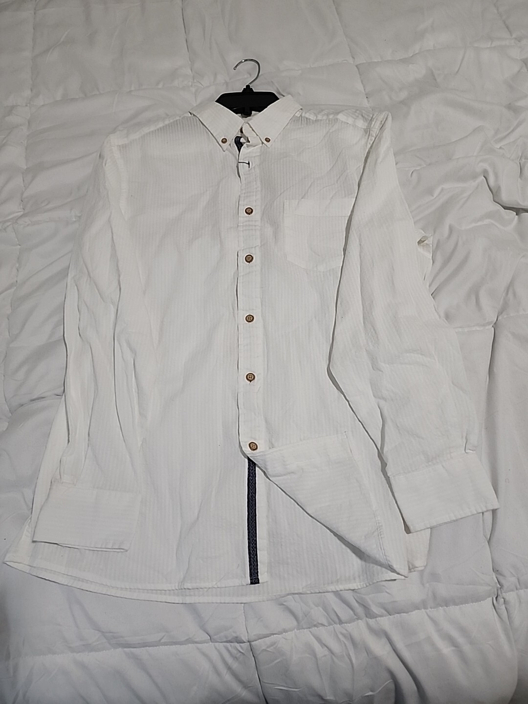 Camicie uomo Seer Sucker fila M con bottoni tg. L&XL