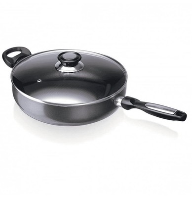 Beka 13075284 Pro Induc Anthracite sauteuse + couvercle verre en aluminium in...