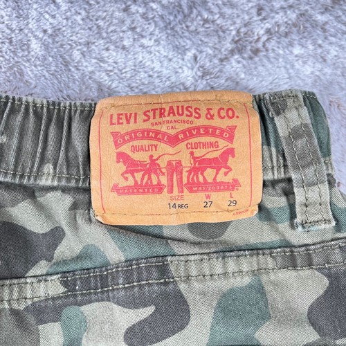 Levi's Joggers Boys 14 Camo Stretch Cotton Pockets Active Streetwear Logo Tab - Picture 7 of 11