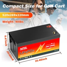 12V 24V 36V 48V 60Ah 100Ah 200Ah 300Ah LiFePO4 Lithium Battery BMS Solar Marine