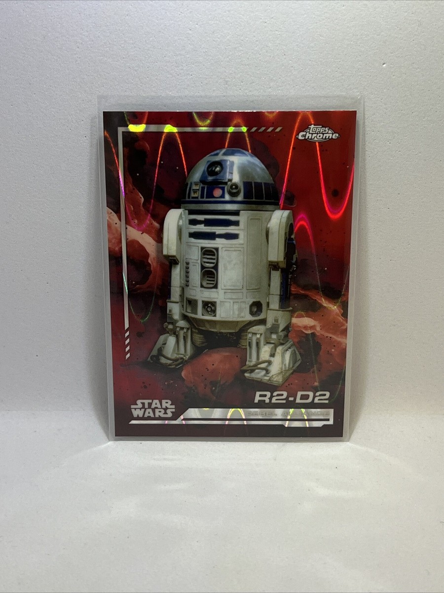 R2-D2 - #108 - 2024 Topps Chrome - Star Wars - Red Wave Refractor