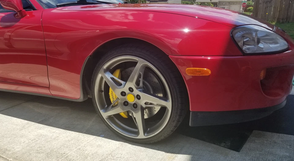 93-98 丰田 Supra MK4 JZ80 布雷博制动卡钳适配器板前后套件 — 第 3/4 张图片