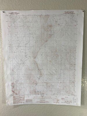 1989 USGS Topo Topographic Map Geological 22'' x 27'' Bird Spring Nevada 