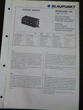 Original Service Manual  Autoradio Blaupunkt München 100 Coach Audio