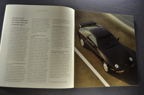 1989 Porsche 928 S4 Coupe Catalog Sales Brochure Excellent Original 89 - Picture 3 of 12