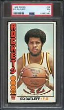 1976 TOPPS 18 ED RATLEFF PSA NM 7 