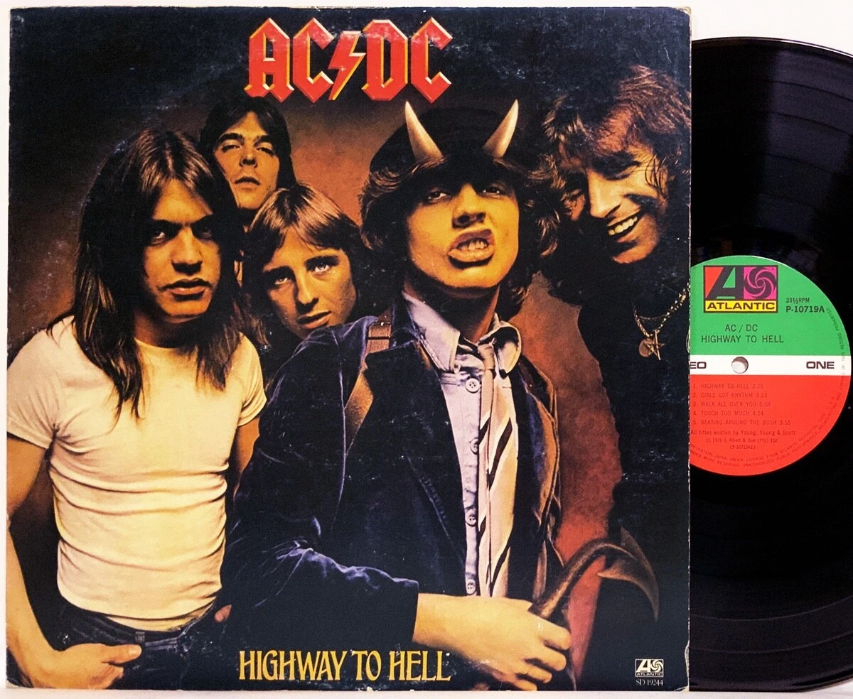 AC/DC HIGHWAY TO HELL (1979) JAPAN LP VINYL (P-10718) Lyric Sheet