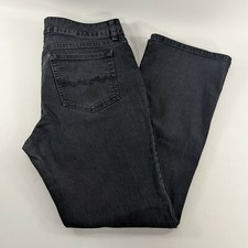 Riders by Lee Mid Rise Bootcut Black Denim Jeans Womens Size 16 M