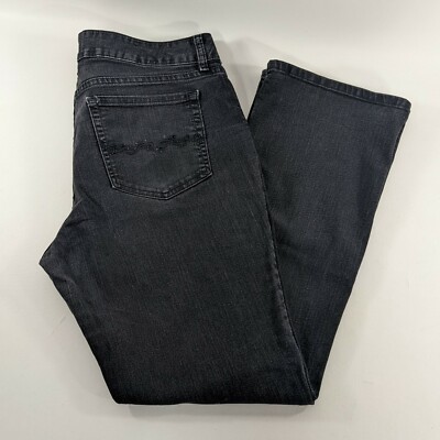 Riders by Lee Mid Rise Bootcut Black Denim Jeans Womens Size