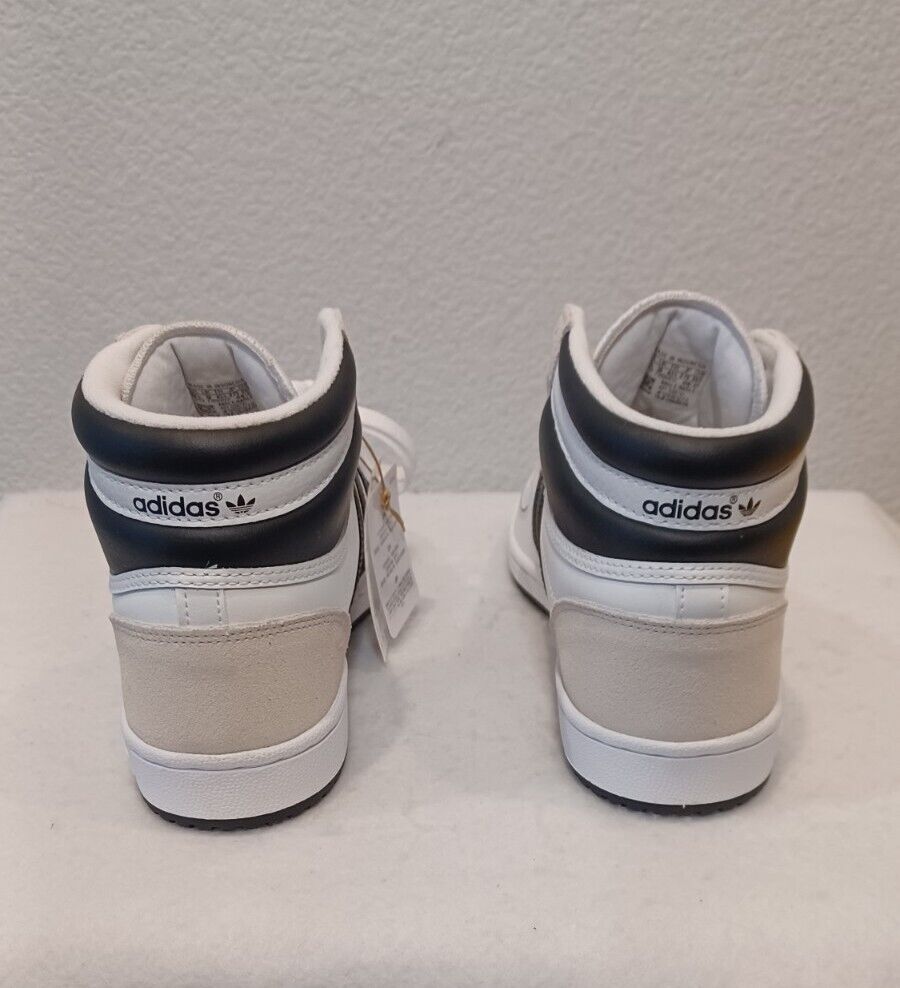New Men's Adidas Top Ten RB Hi 3-Stripe Shoes~White/Black New Men's Adidas Top Ten RB Hi 3-Stripe Shoes~White/Black