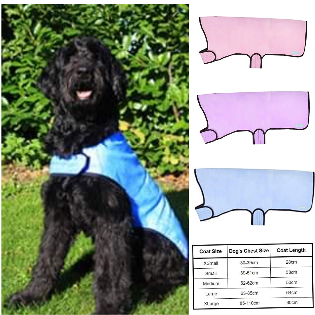 Prestige Cooling Coat for Dogs 4 Sizes and 3 Colours to choose from