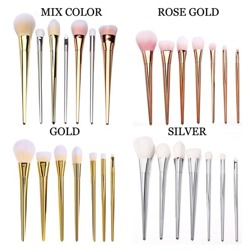 New 7pcs Makeup Cosmetic Brushes Set Powder Foundation Eyeshadow Lip Brush Tool - Picture 2 of 11