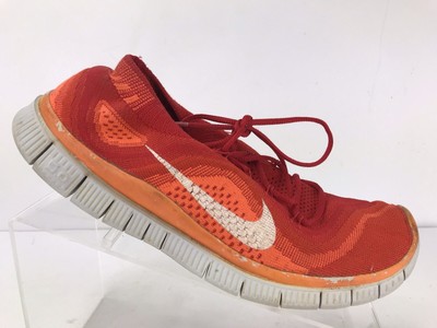 nike free flyknit mens orange