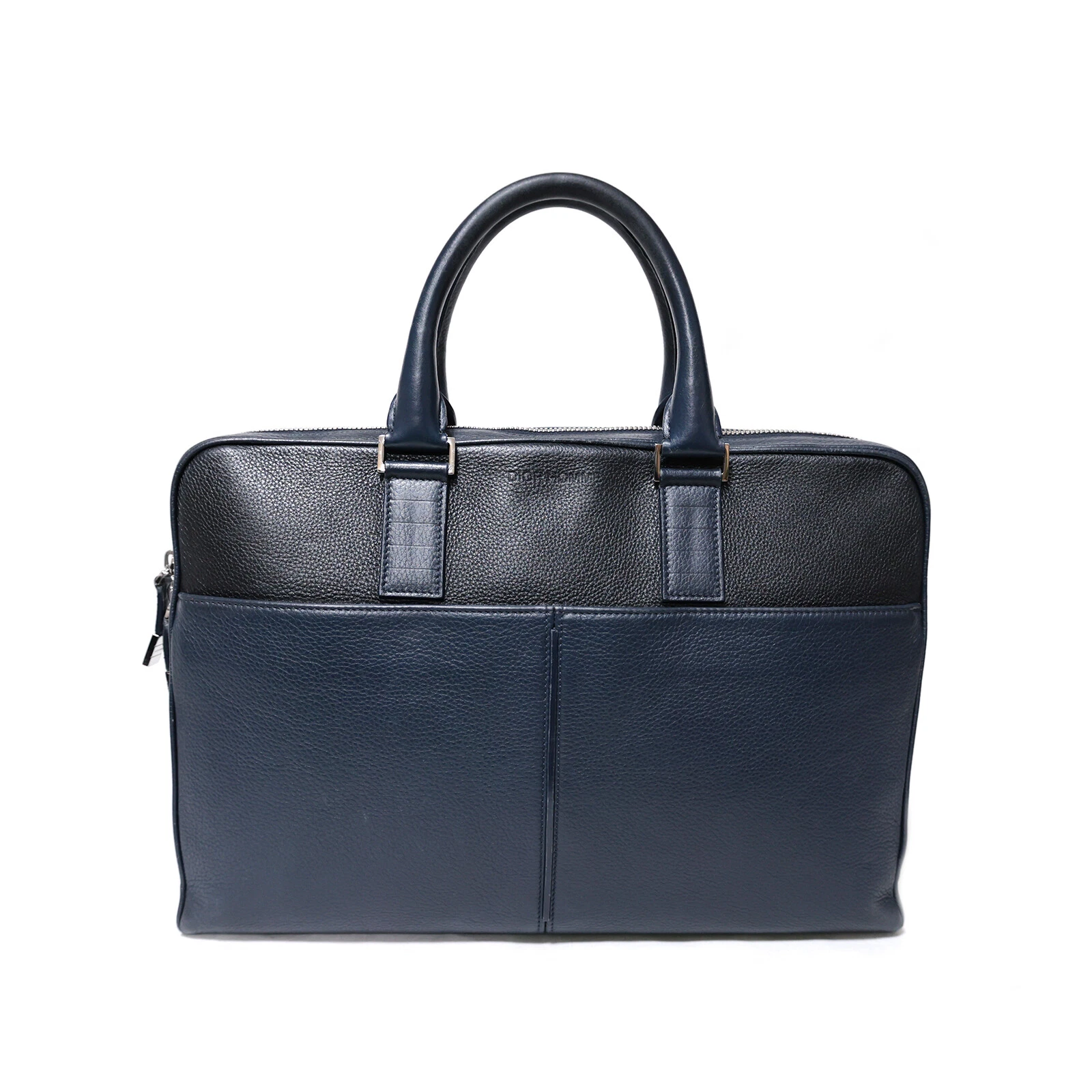 Sac homme DIOR Dior Homme en veau grainé bleu marine