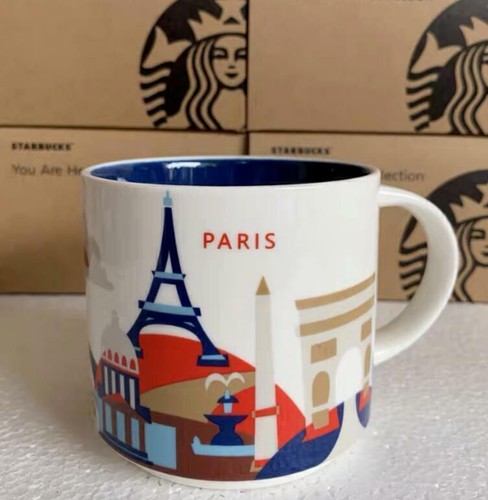 Starbucks 414ml/14Oz Global City Paris London "You Are Here"Coffee Mugs Cup GB - Picture 9 of 51