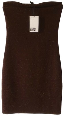 BNWT/DIVIDED BY H&M/Ladies/Womens Brown Copper Sparkle Bandeau Mini Dress - XXS