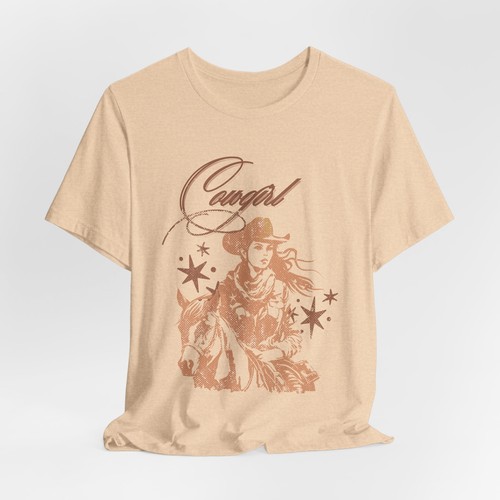 Saddle Up COWGIRL Vintage Style T-Shirt - Trendy & Adventure Ready Country Tee - Picture 18 of 18