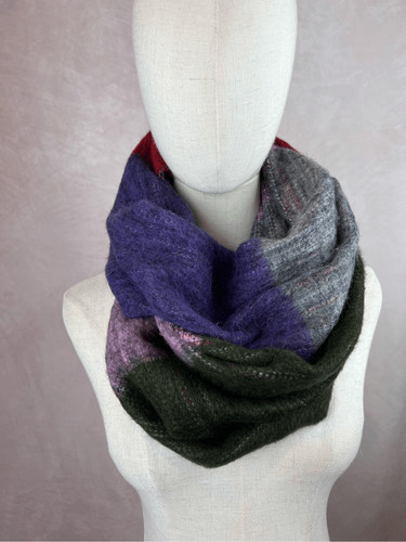 Colorful Alpaca Wool Blend Scarf Wrap