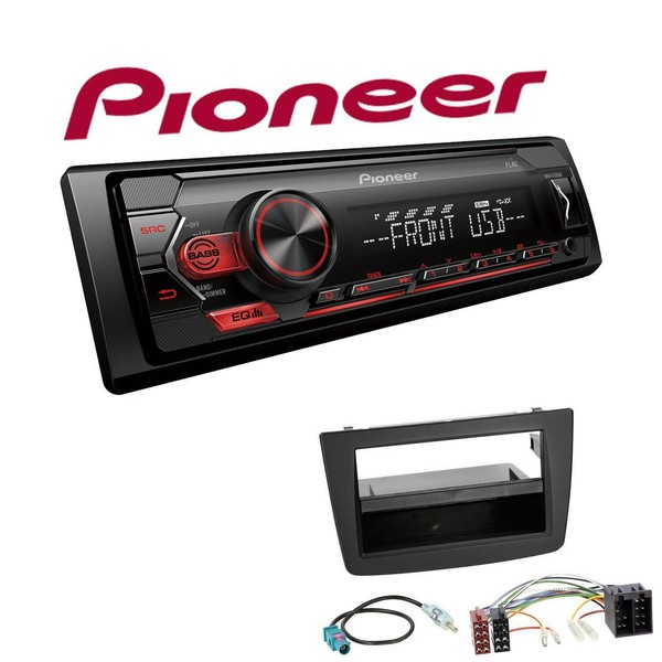 Pioneer 1-DIN Autoradio USB AUX Android Einbauset FüR Alfa Romeo Mito Schwarz-image
