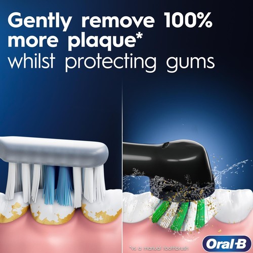 Oral-B Pro 1 Cross-Action Elektrische Zahnbürste Pink 3 Modi mit 8x Nachfüllköpfen - Bild 4 von 65