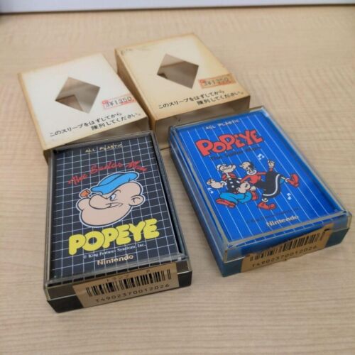 Nintendo Popeye playing cards set of 2 vintage Japan Rare - 第 1/6 張圖片